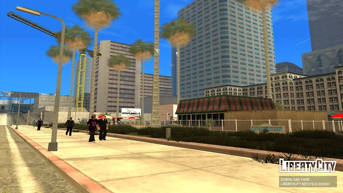 Letnie kawiarnie w centrum Los Santos / GTA San Andreas