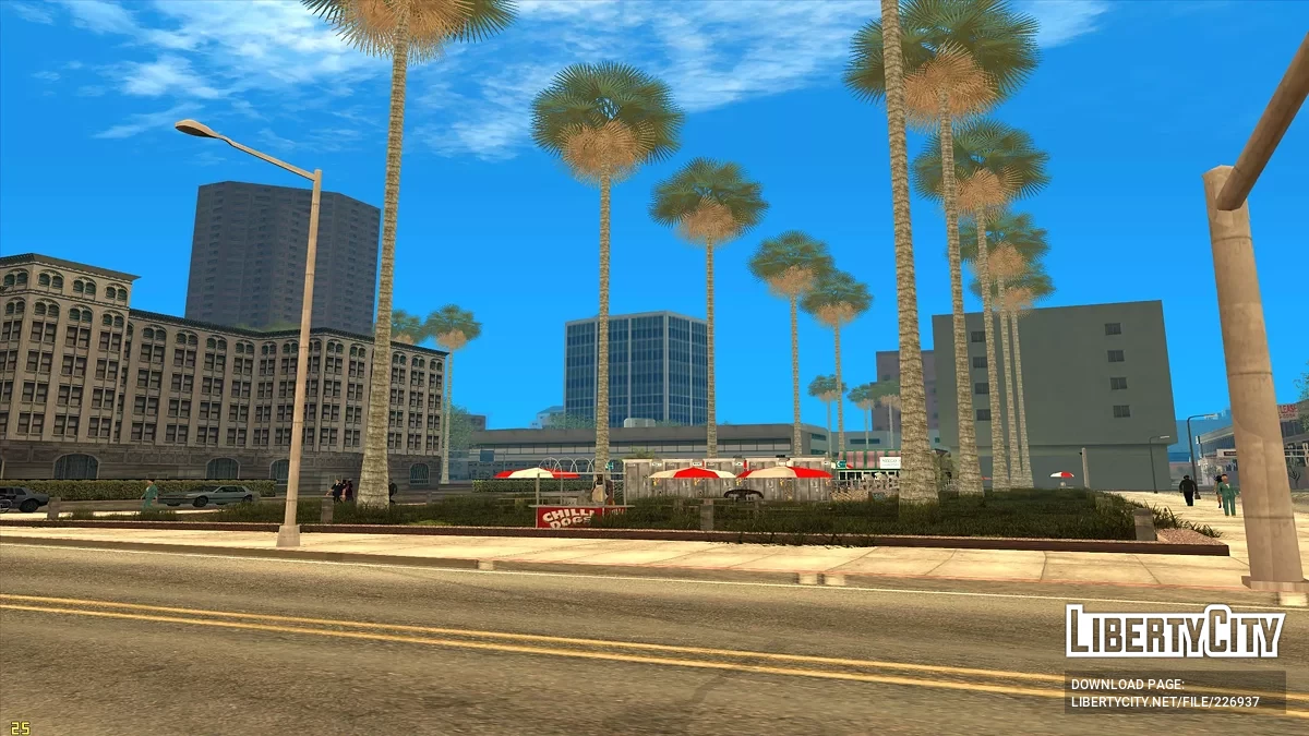 Letnie kawiarnie w centrum Los Santos / GTA San Andreas
