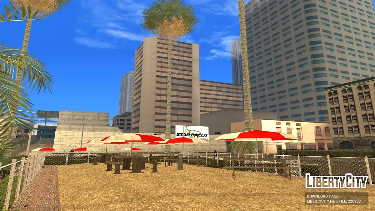 Letnie kawiarnie w centrum Los Santos / GTA San Andreas