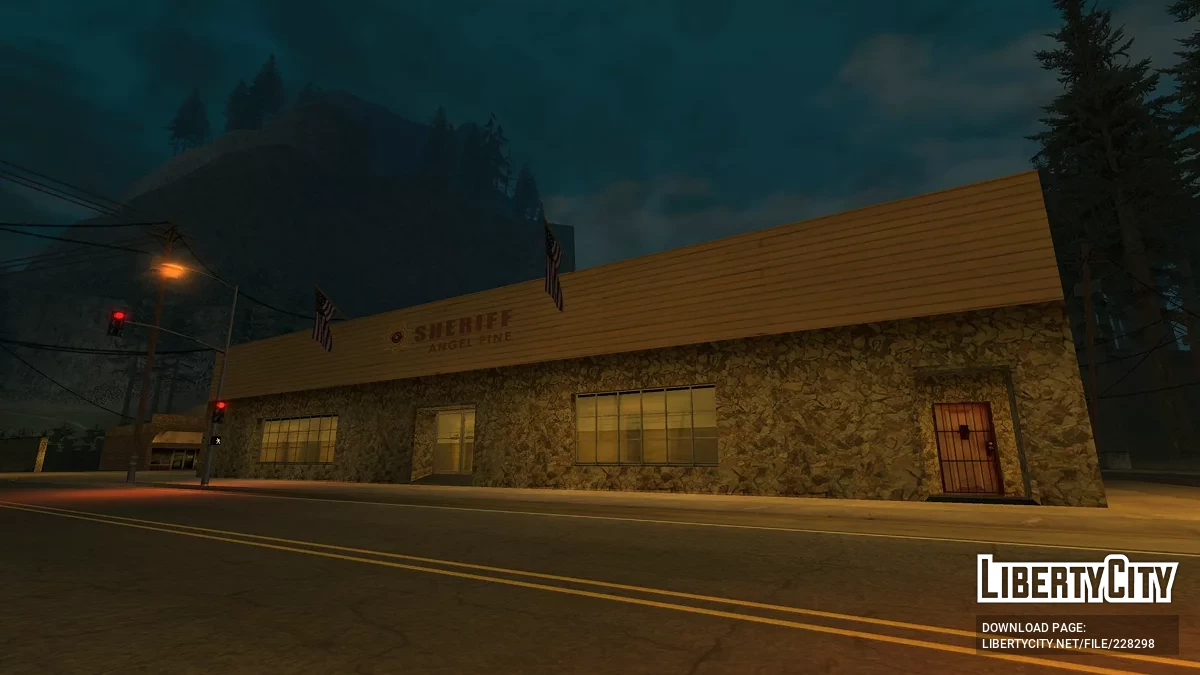 Bâtiment du shérif d'Angel-Pain en HD (+2dfx) / GTA San Andreas