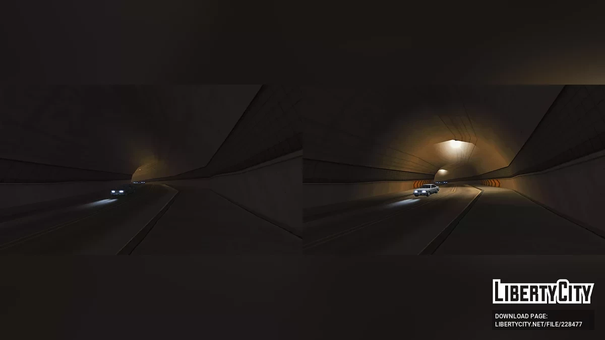 Tunnel HD de Los Santos — District de Flint (2dfx) / GTA San Andreas