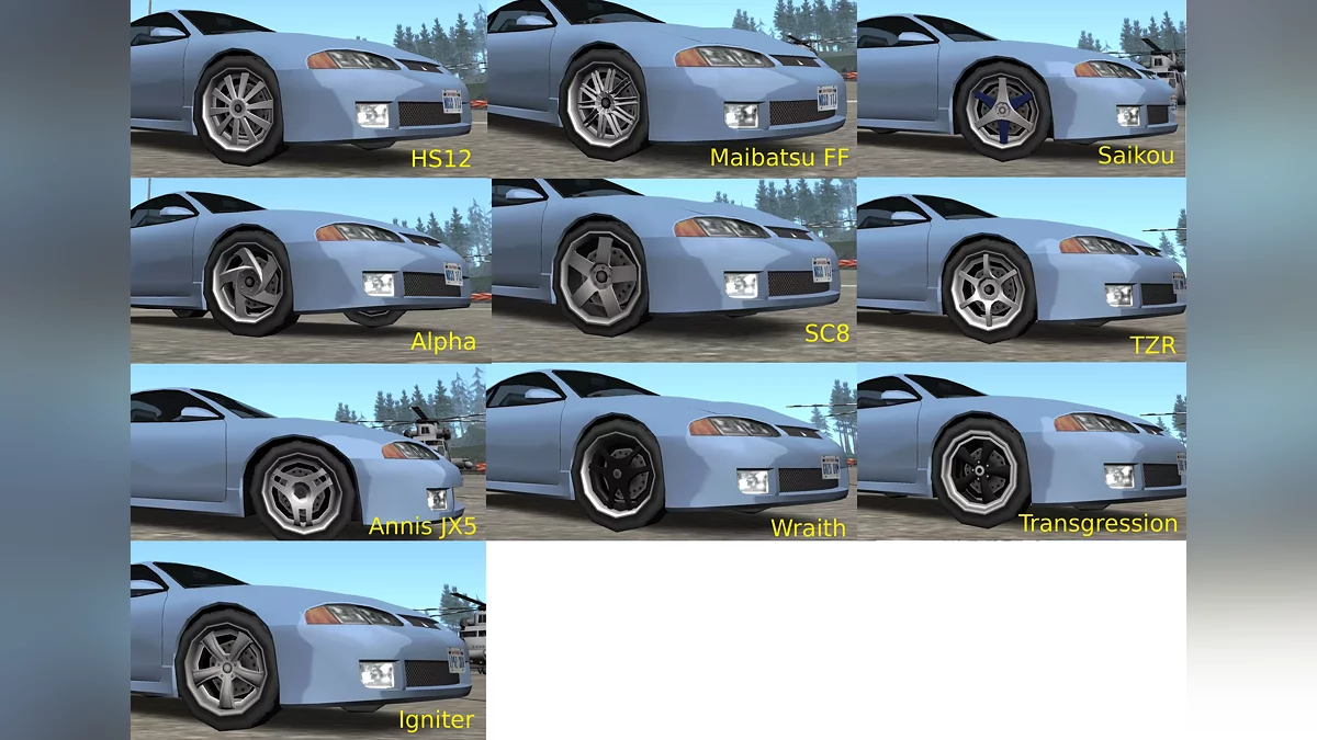 Zestaw Kół / GTA San Andreas