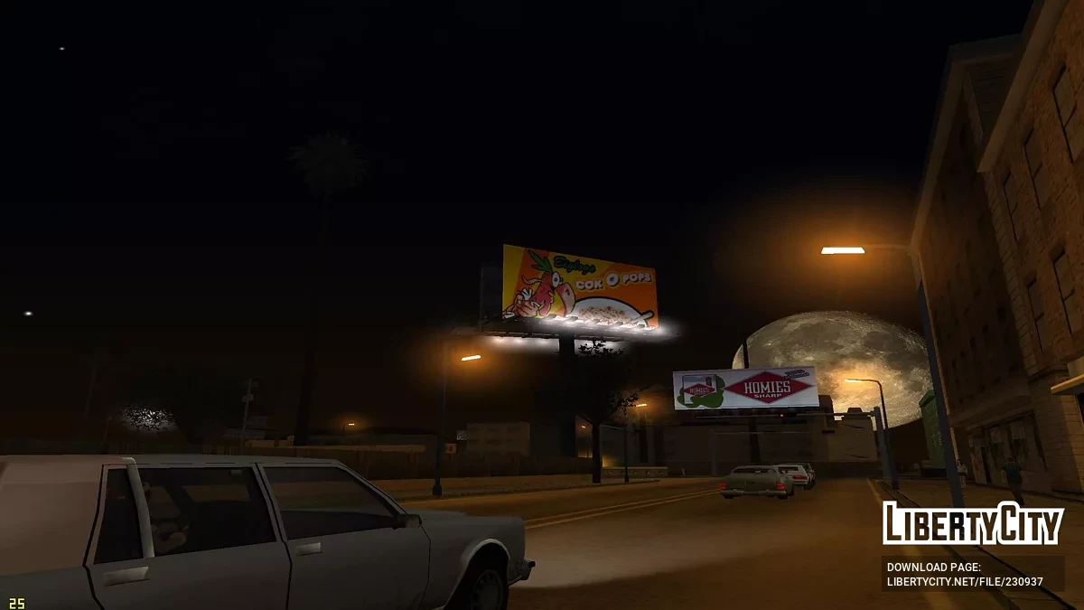 Покращене освітлення рекламних щитів / GTA San Andreas