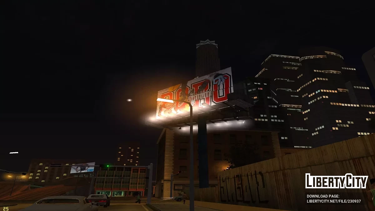 Покращене освітлення рекламних щитів / GTA San Andreas