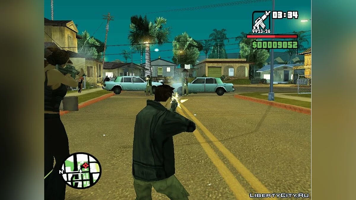 Catalina and Claude vs. Grove Street / GTA San Andreas
