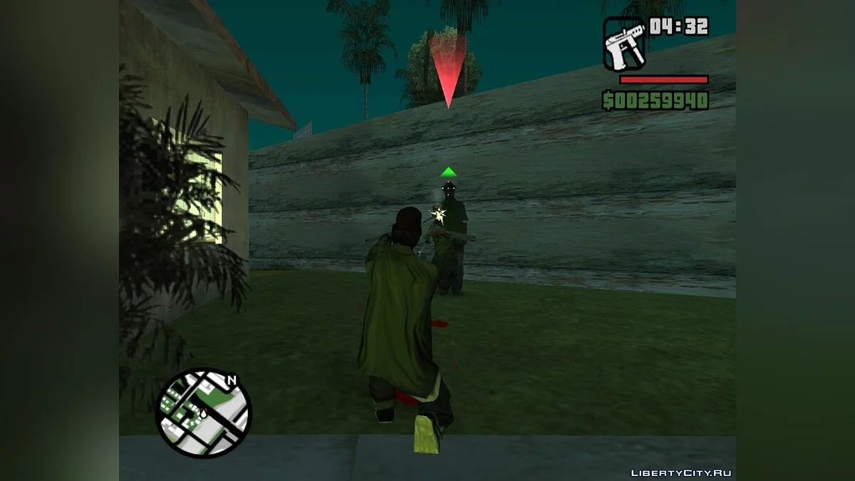 Ruder und Polizei auf der Straße der kaputten Lampen / GTA San Andreas