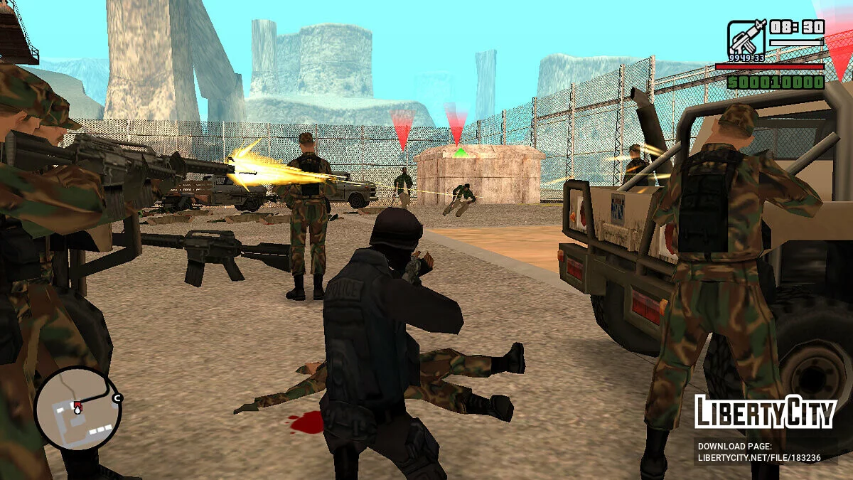 Sam el Militar, parte dos: Defensa de la Base / GTA San Andreas