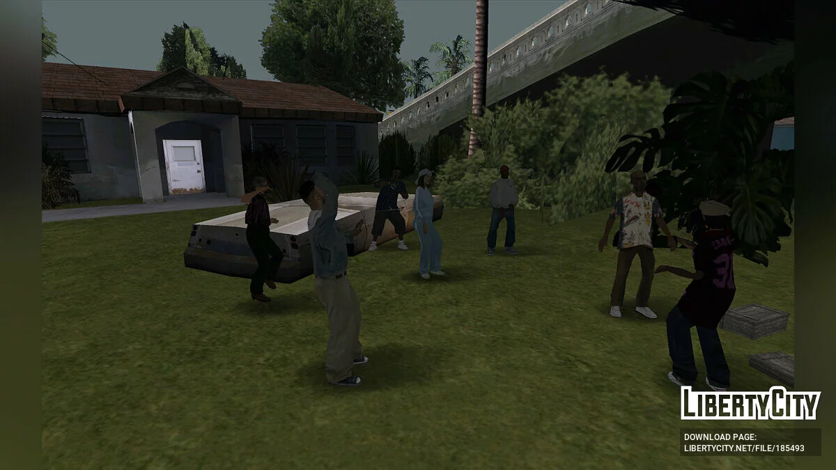 How Grandfather Petrovich Saved New Year / GTA San Andreas