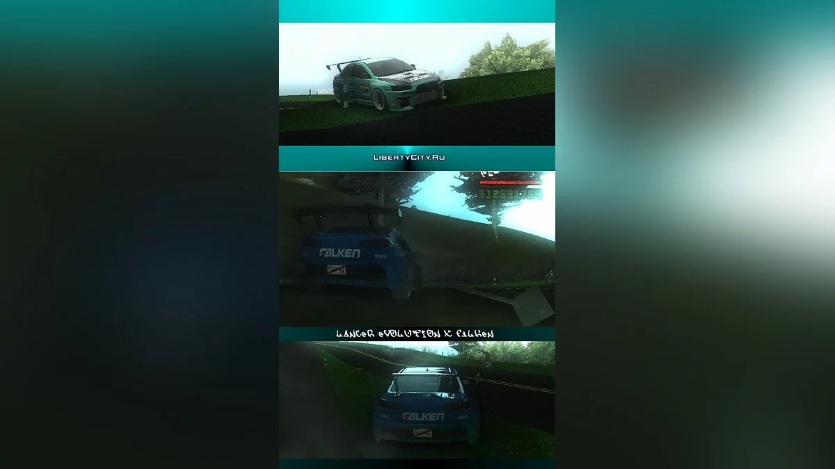 Lancer Evolution X Falken / GTA San Andreas