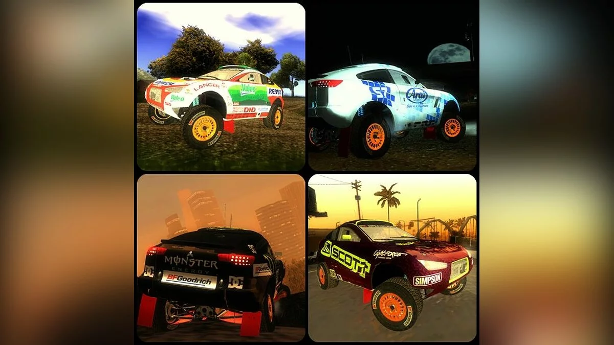 Mitsubishi Racing Lancer (raid t1) / GTA San Andreas