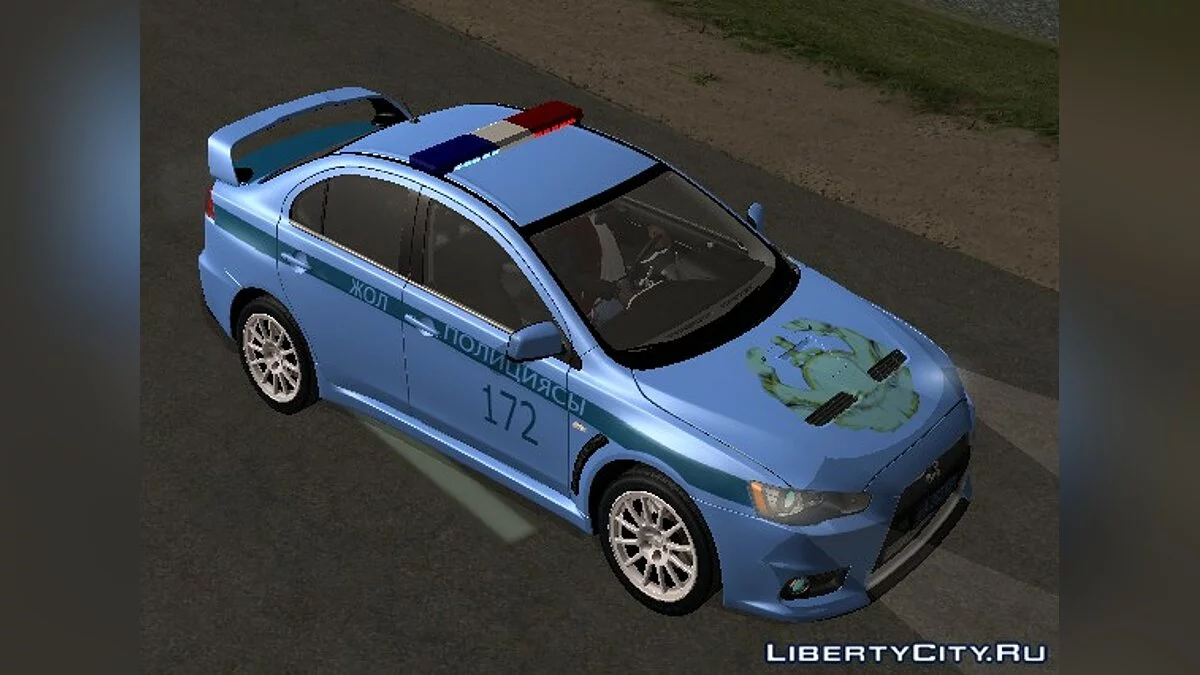 Mitsubishi Lancer Evolution X Поліція Казахстану v2.0 / GTA San Andreas