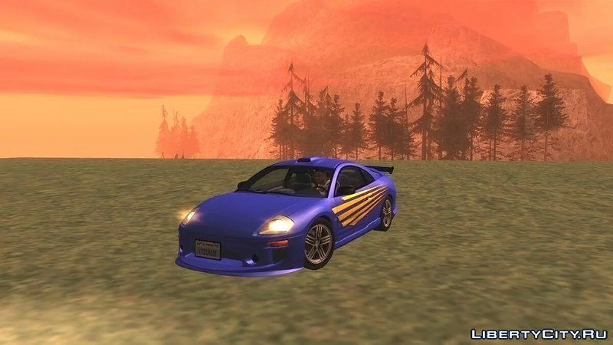 2003 Mitsubishi Eclipse GTS Mk.III IVF + HQLM [Тюнінгований] / GTA San Andreas
