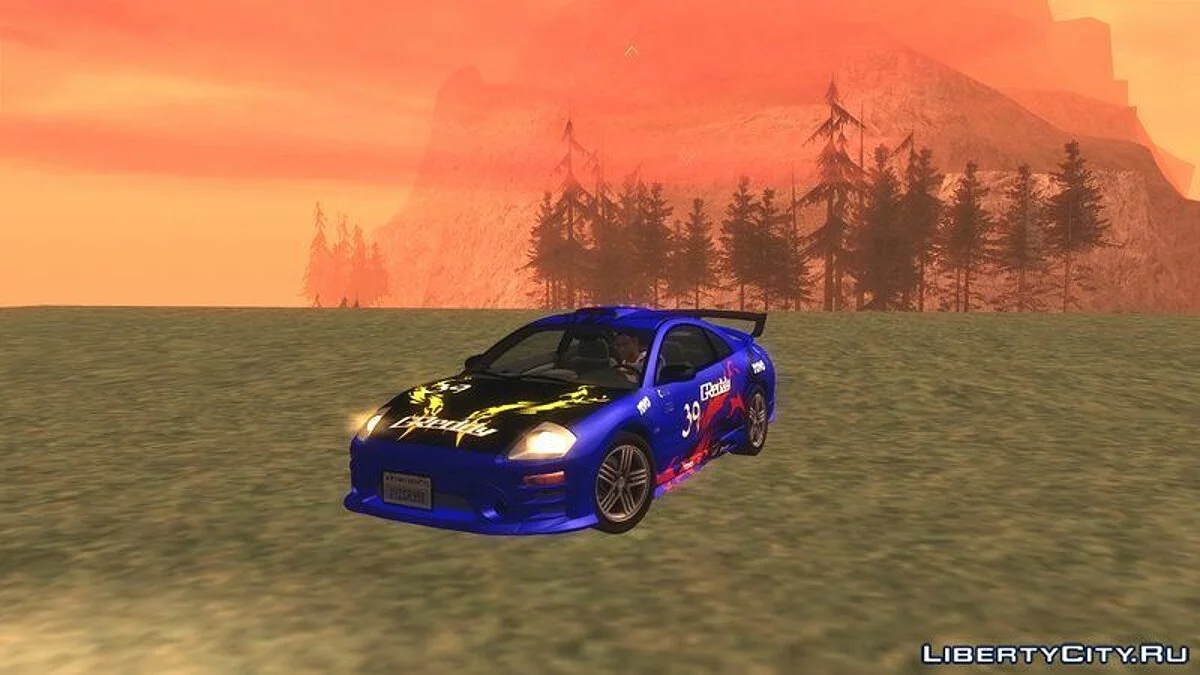 2003 Mitsubishi Eclipse GTS Mk.III IVF + HQLM [Тюнінгований] / GTA San Andreas
