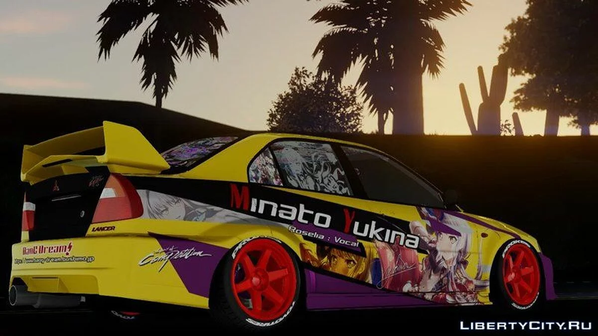 1999 Mitsubishi Lancer Evolution VI GSR With BanG Dream! Itasha V.2 / GTA San Andreas