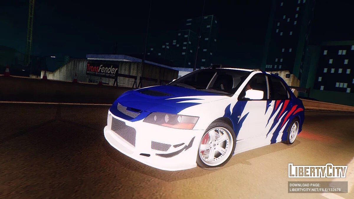 2007 Mitsubishi Lancer Evolution IX FQ-360 v1.5.2 / GTA San Andreas