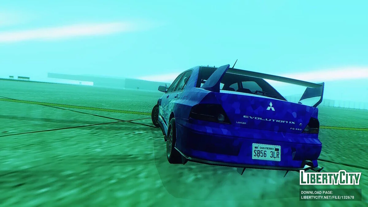 2007 Mitsubishi Lancer Evolution IX FQ-360 v1.5.2 / GTA San Andreas