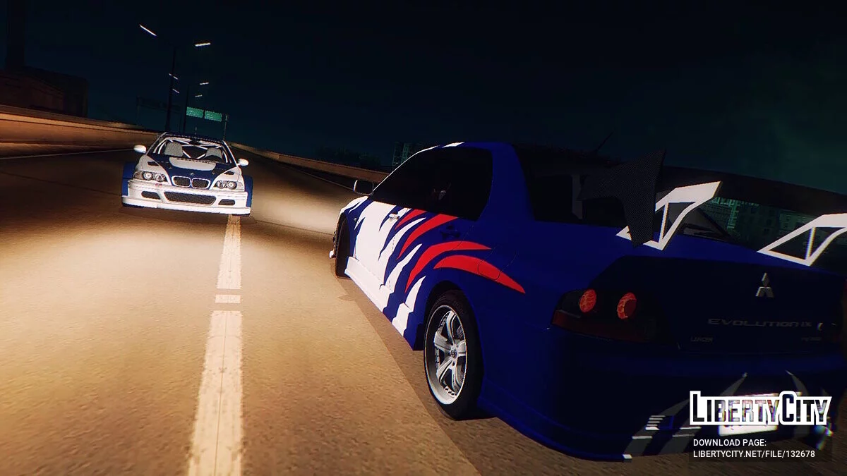 2007 Mitsubishi Lancer Evolution IX FQ-360 v1.5.2 / GTA San Andreas