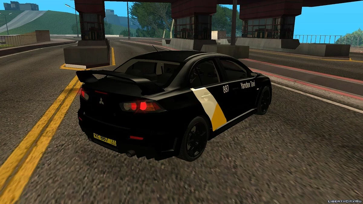 Mitsubishi Lancer Evolution 10 “Yandex Taxi” (Negro) / GTA San Andreas