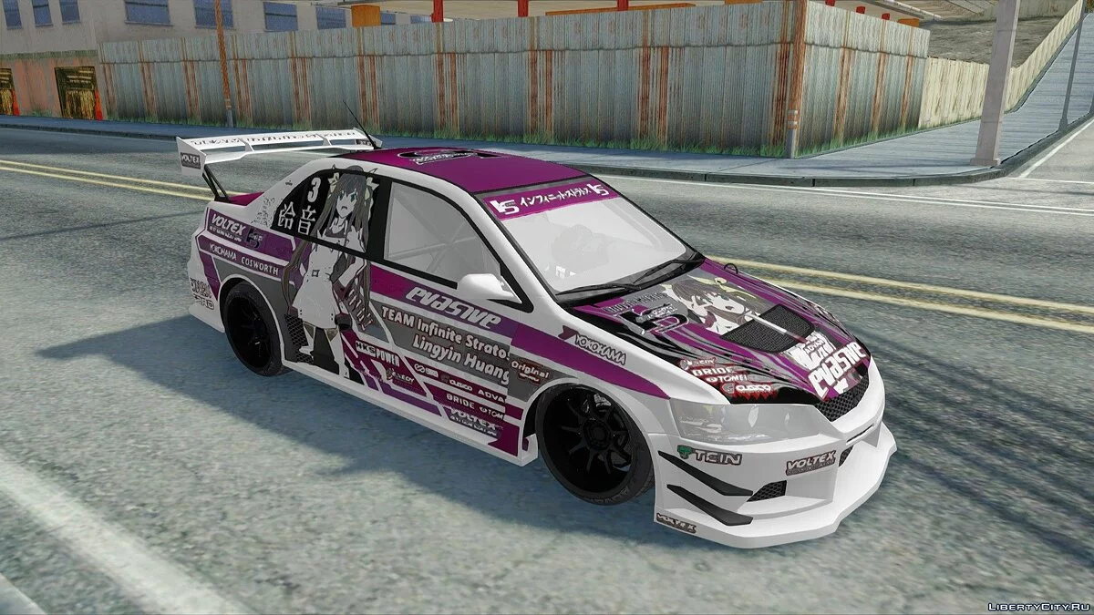 Mitsubishi Lancer EVO IX - Itasha / GTA San Andreas