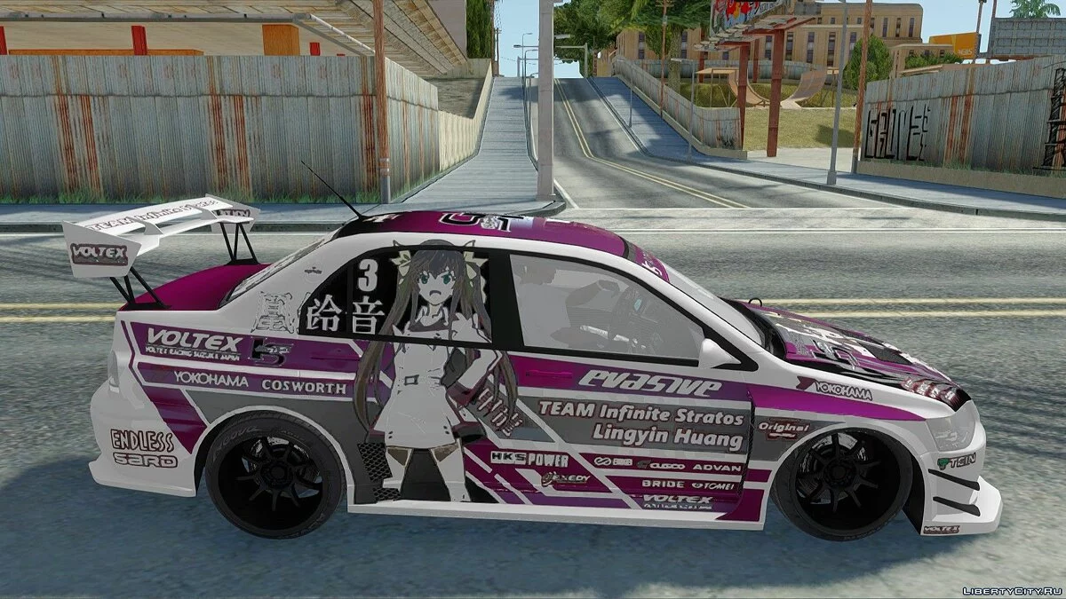 Mitsubishi Lancer EVO IX - Itasha / GTA San Andreas