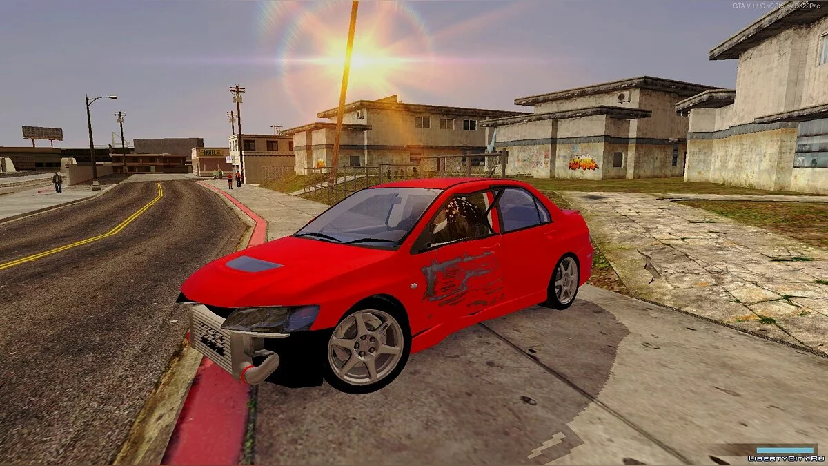 Mitsubishi Lancer Evolution VIII (spoiler fixed) / GTA San Andreas