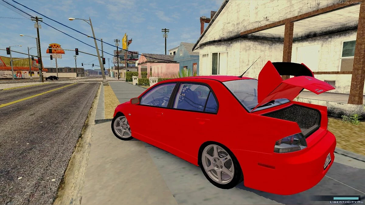 Mitsubishi Lancer Evolution VIII (spoiler fixed) / GTA San Andreas