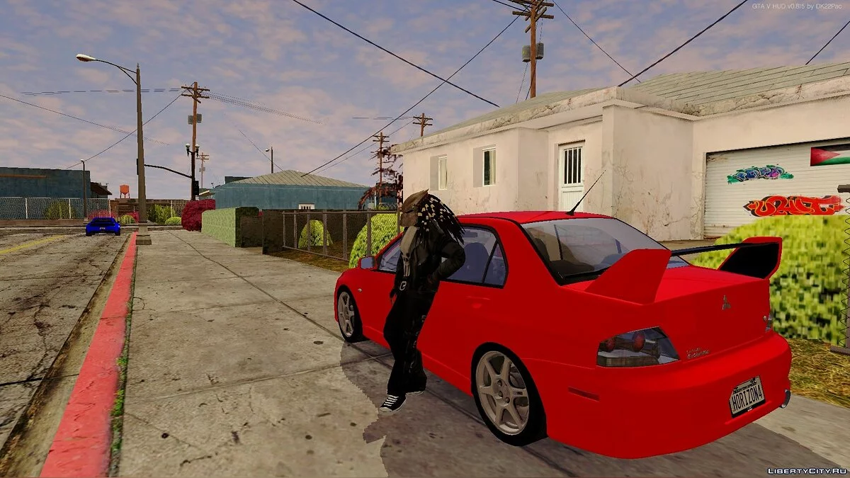 Mitsubishi Lancer Evolution VIII (spoiler fixed) / GTA San Andreas