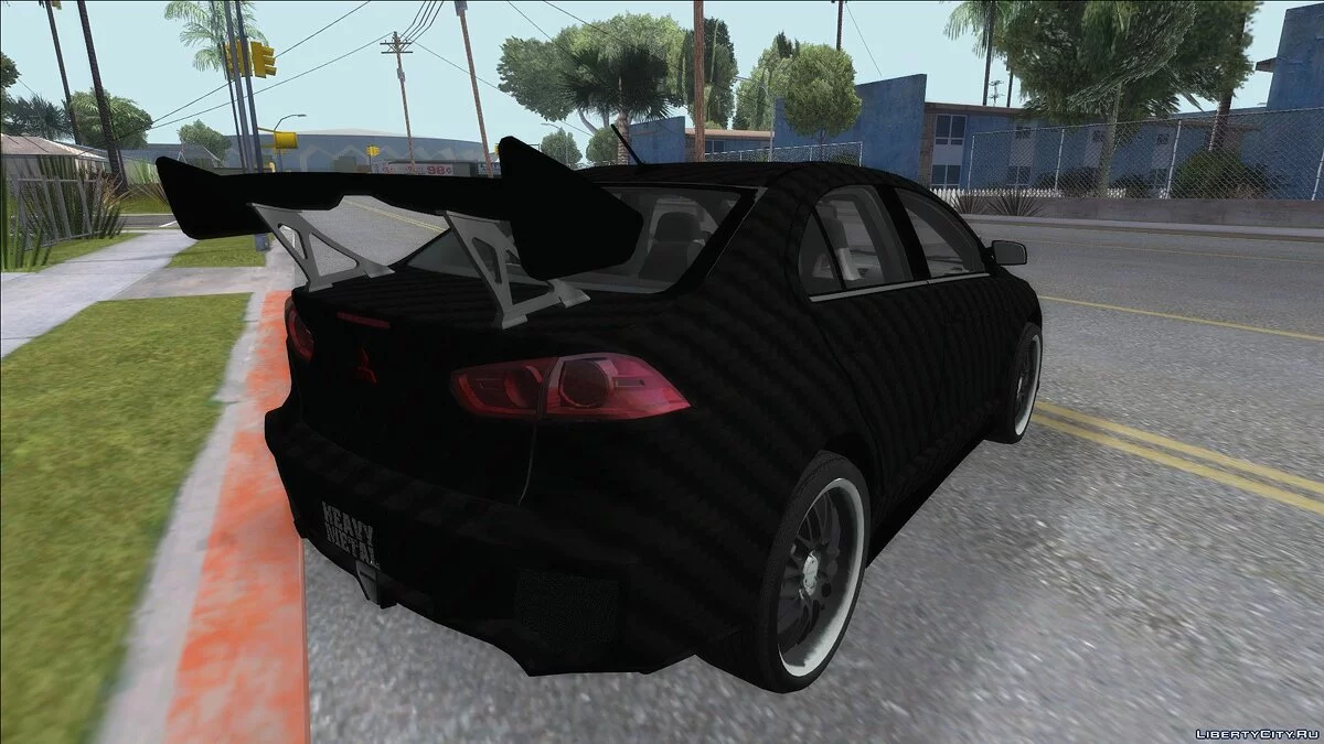 Mitsubishi Lancer EVO X Carbon Coloured / GTA San Andreas