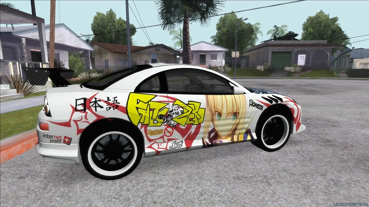 Mitsubishi Eclipse 2003 Fate Zero ItashaMitsubishi Eclipse 2003 Fate Zero Itasha / GTA San Andreas