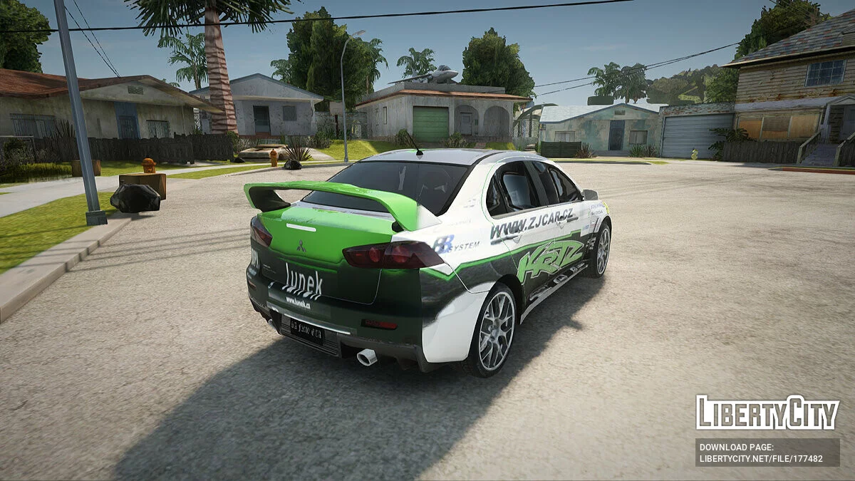 Mitsubishi Lancer Evo X 2011 Rally Bohemia / GTA San Andreas