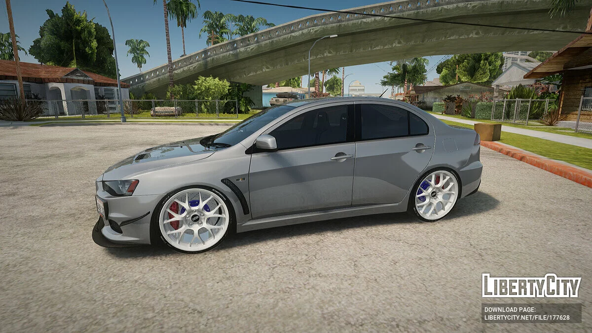 Mitsubishi Lancer Evolution X GSR + тюнінг / GTA San Andreas
