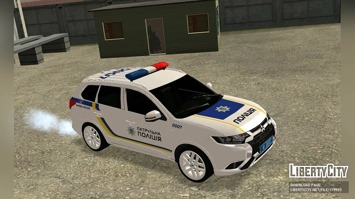 Mitsubishi Outlander Polícia Patrulha da Ucrânia / GTA San Andreas