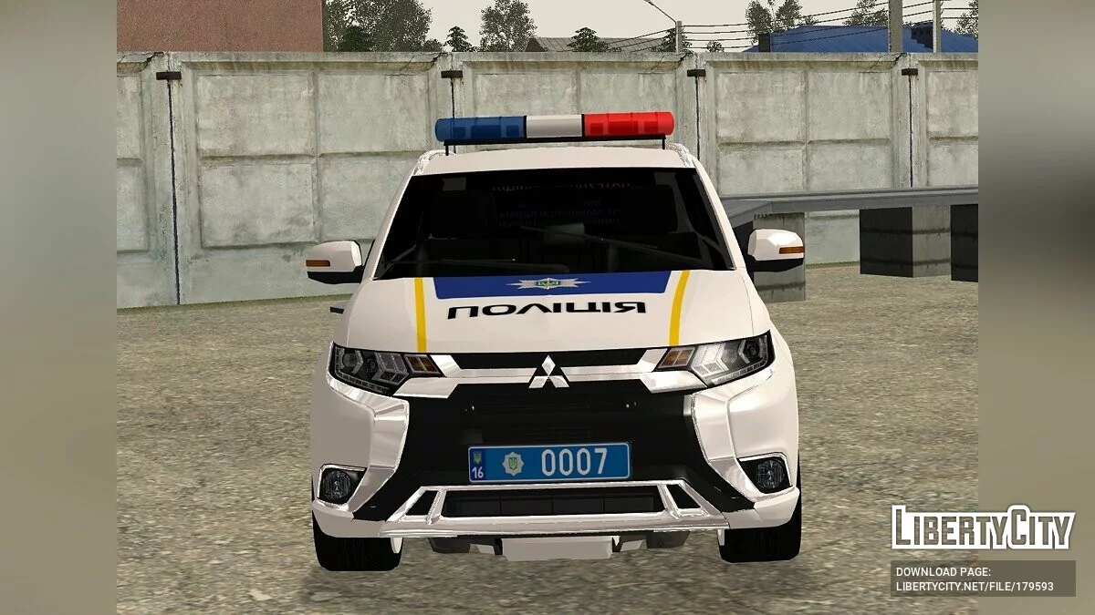 Mitsubishi Outlander Polícia Patrulha da Ucrânia / GTA San Andreas