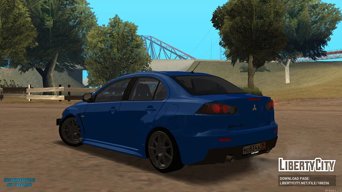 Mitsubishi Lancer X + CCD / GTA San Andreas