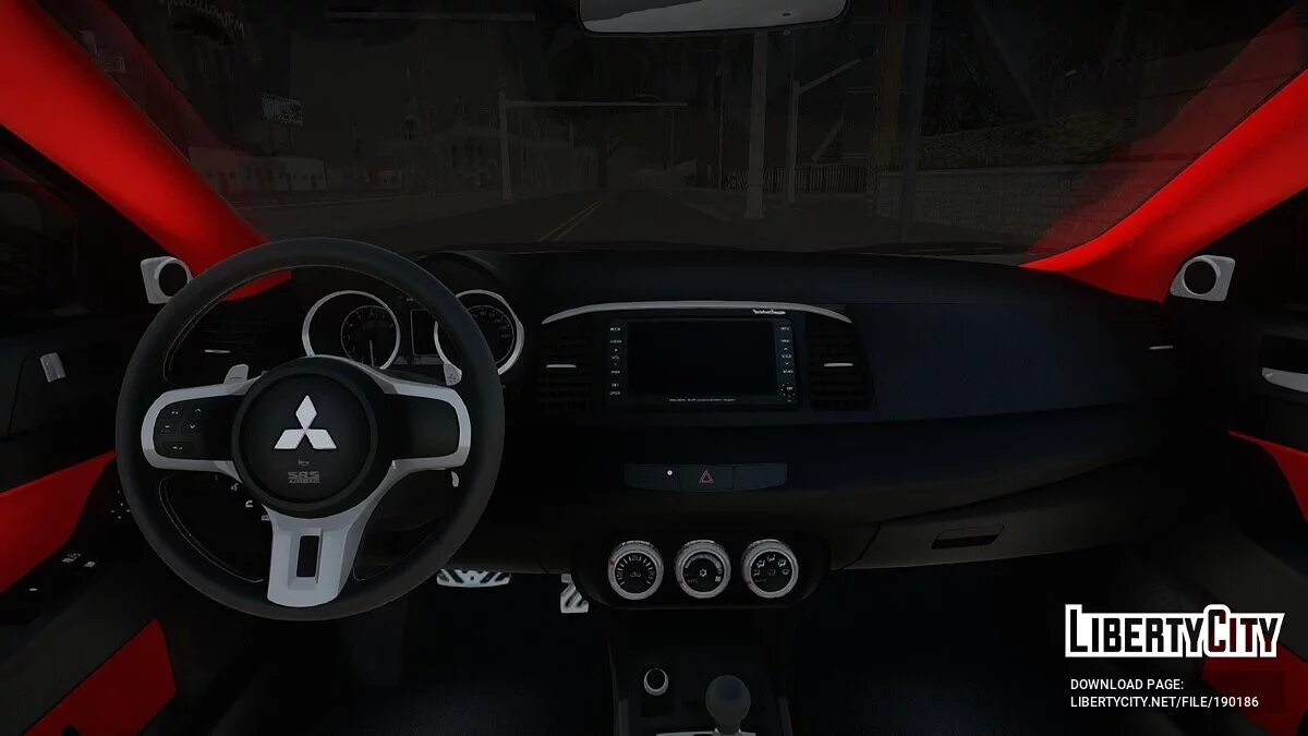 2008 Mitsubishi Lancer Evolution X /w Lily Vocaloid Itasha / GTA San Andreas