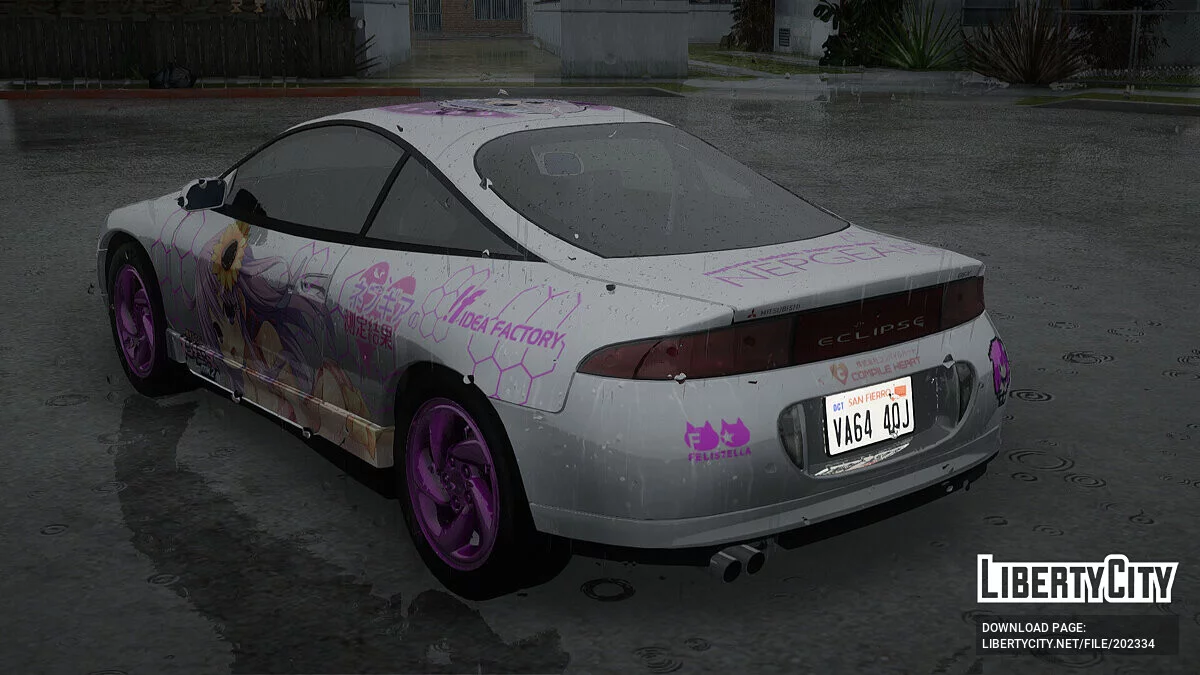 Mitsubishi Eclipse GST Nepgear Itasha / GTA San Andreas