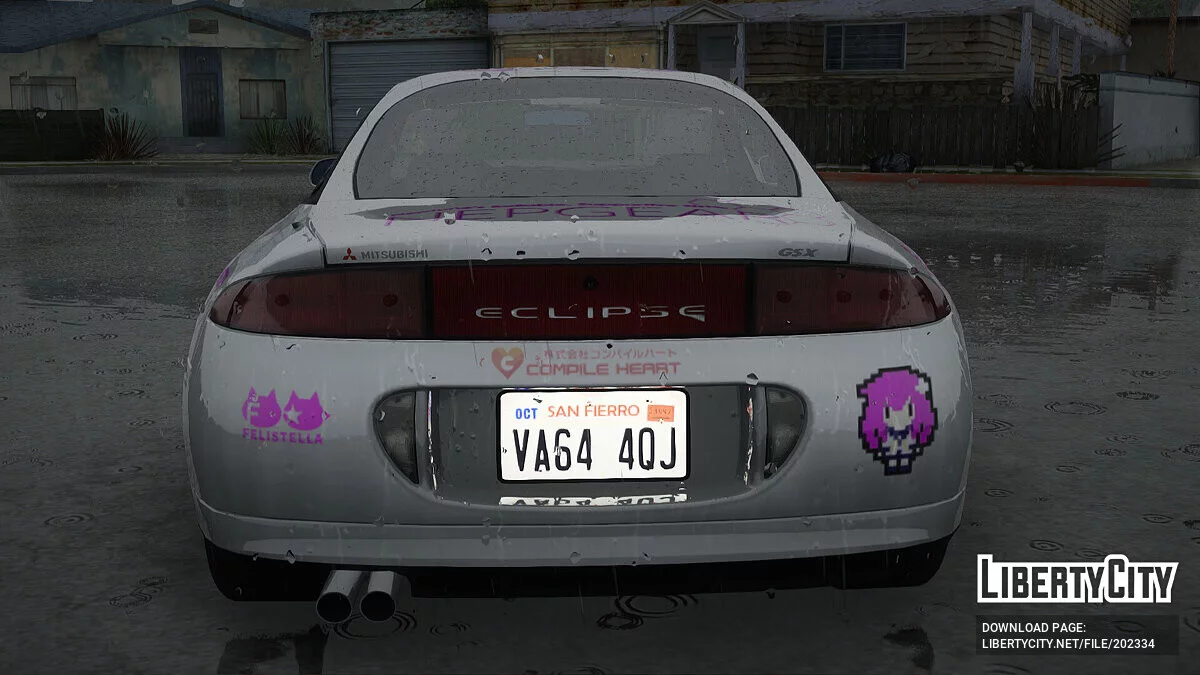 Mitsubishi Eclipse GST Nepgear Itasha / GTA San Andreas