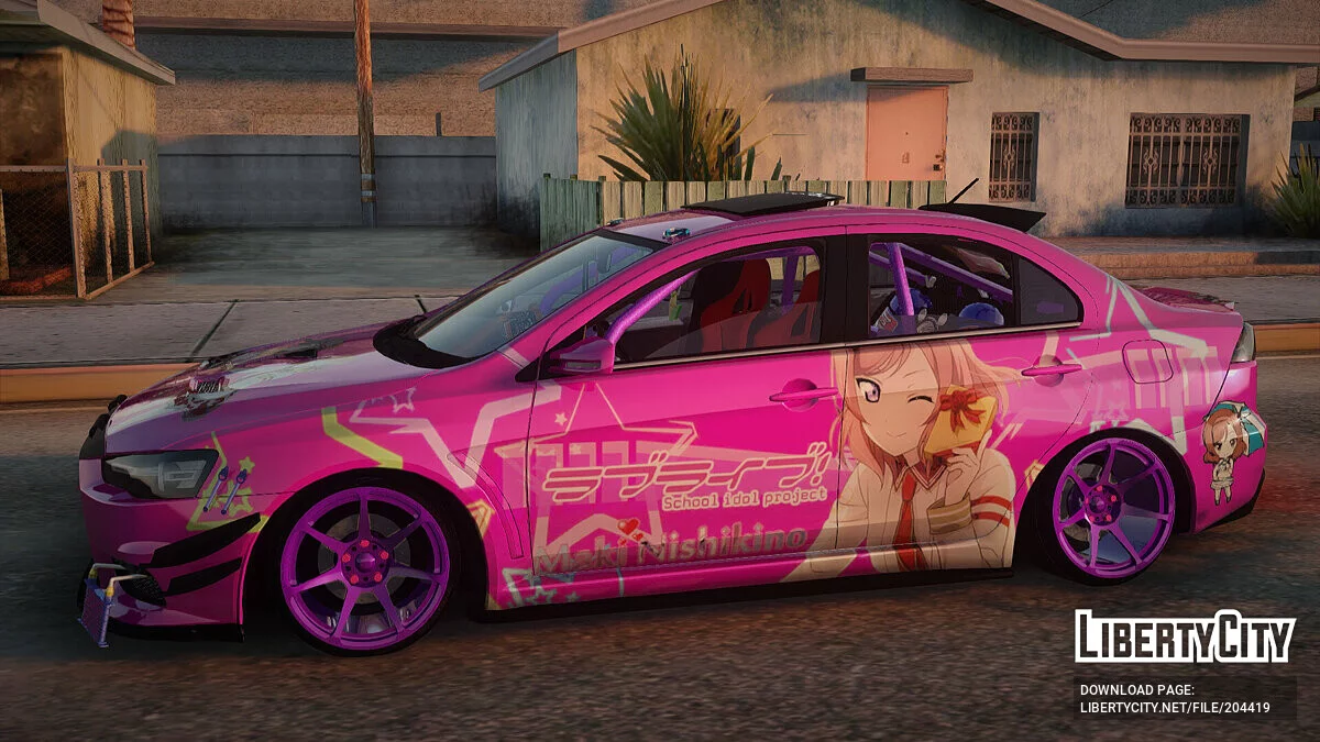 Mitsubishi Lancer Evolution X Hellaflush / GTA San Andreas
