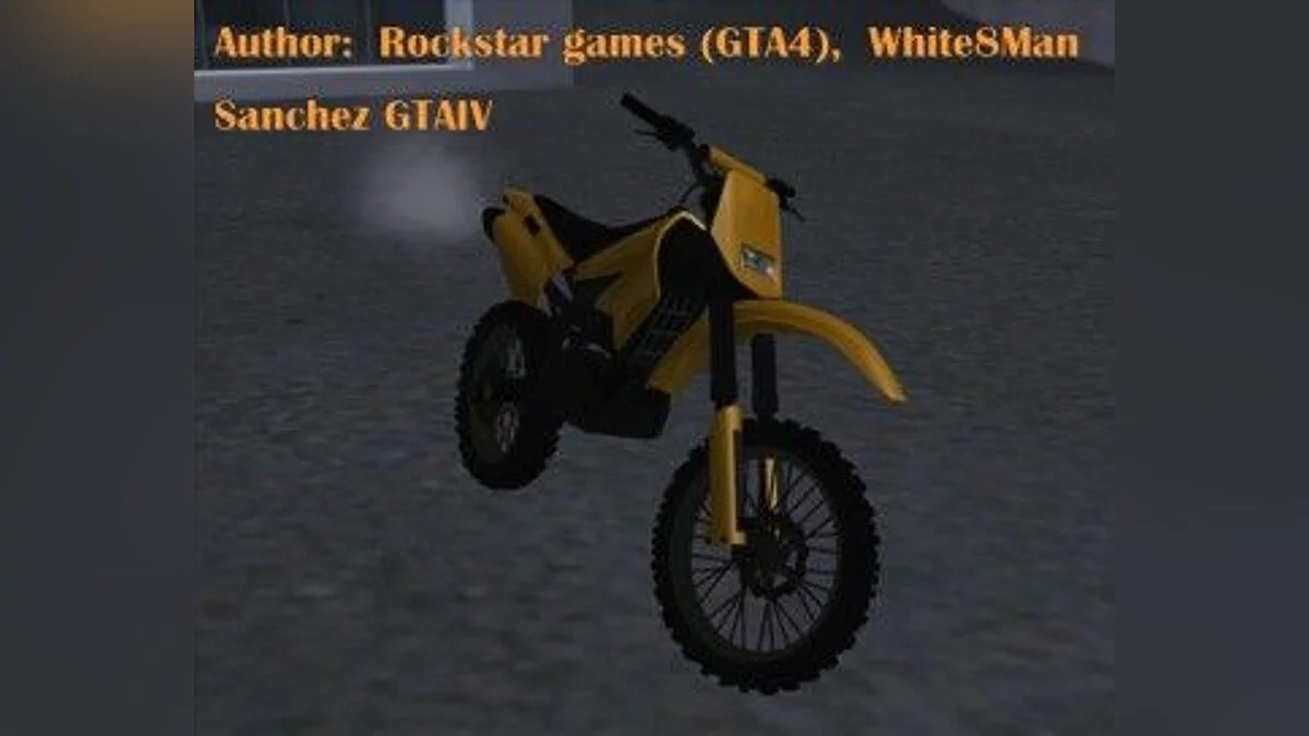 Sanchez из GTA 4 / GTA San Andreas