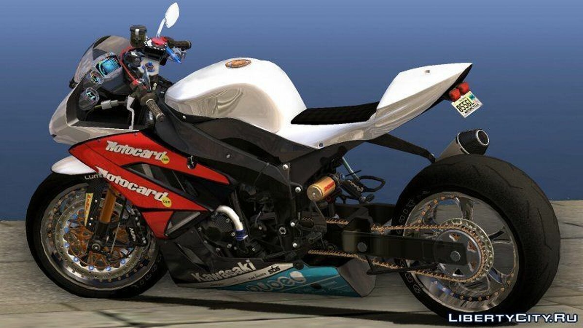 Download Kawasaki Ninja ZX-6R (Ruff Ryders/stock) for GTA San Andreas