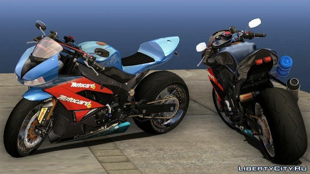 Download Kawasaki Ninja ZX-6R (Ruff Ryders/stock) for GTA San Andreas