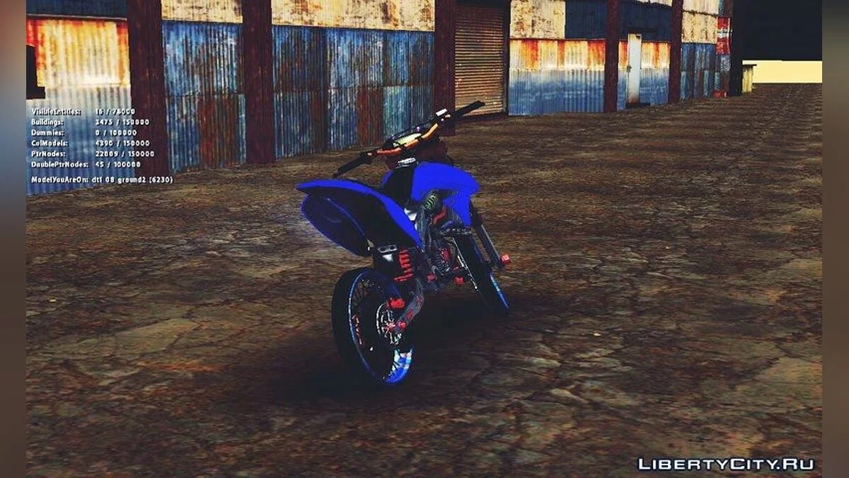 كوازاكي KLX 150 S بأسلوب ثايلوك / جي تي إيه سان أندرياس