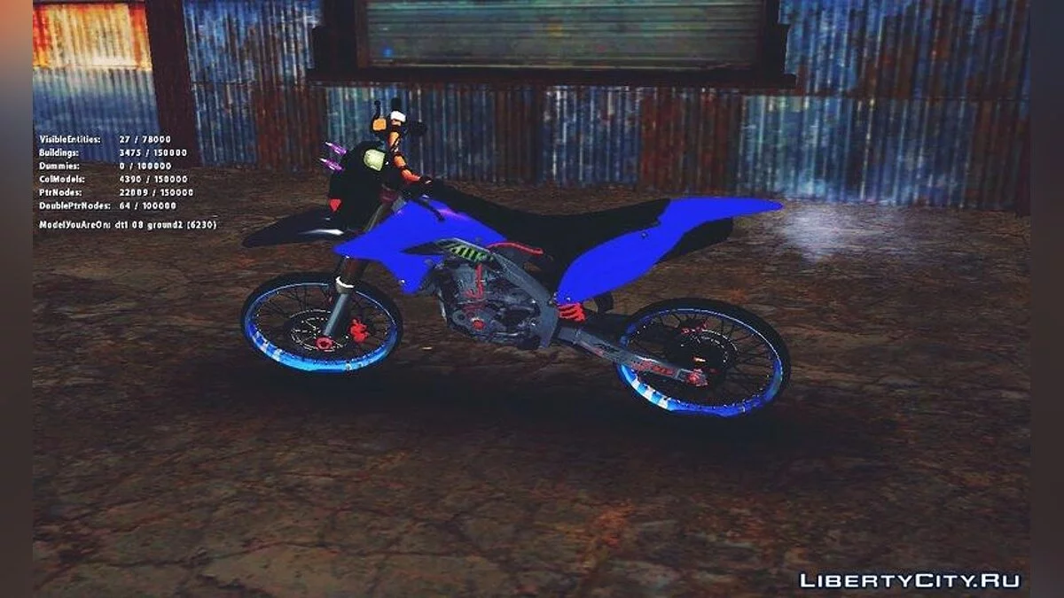كوازاكي KLX 150 S بأسلوب ثايلوك / جي تي إيه سان أندرياس