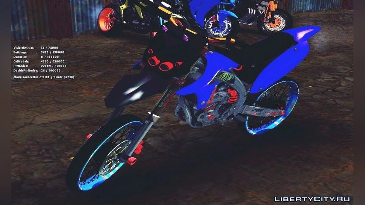 كوازاكي KLX 150 S بأسلوب ثايلوك / جي تي إيه سان أندرياس
