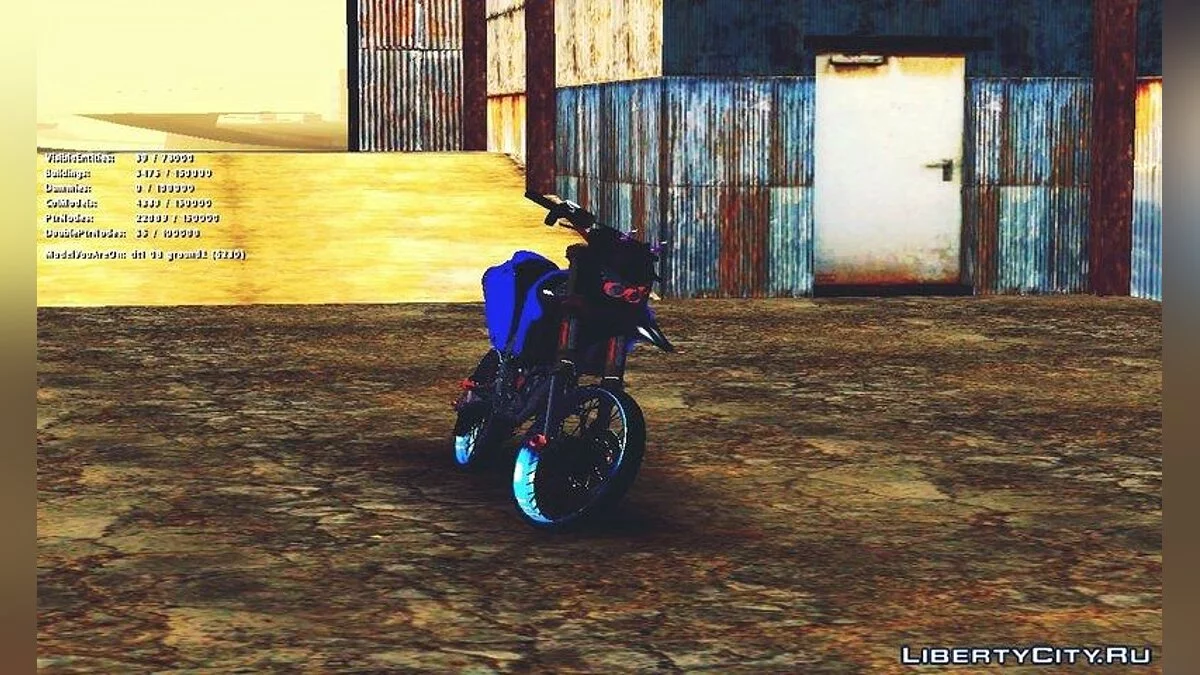 كوازاكي KLX 150 S بأسلوب ثايلوك / جي تي إيه سان أندرياس