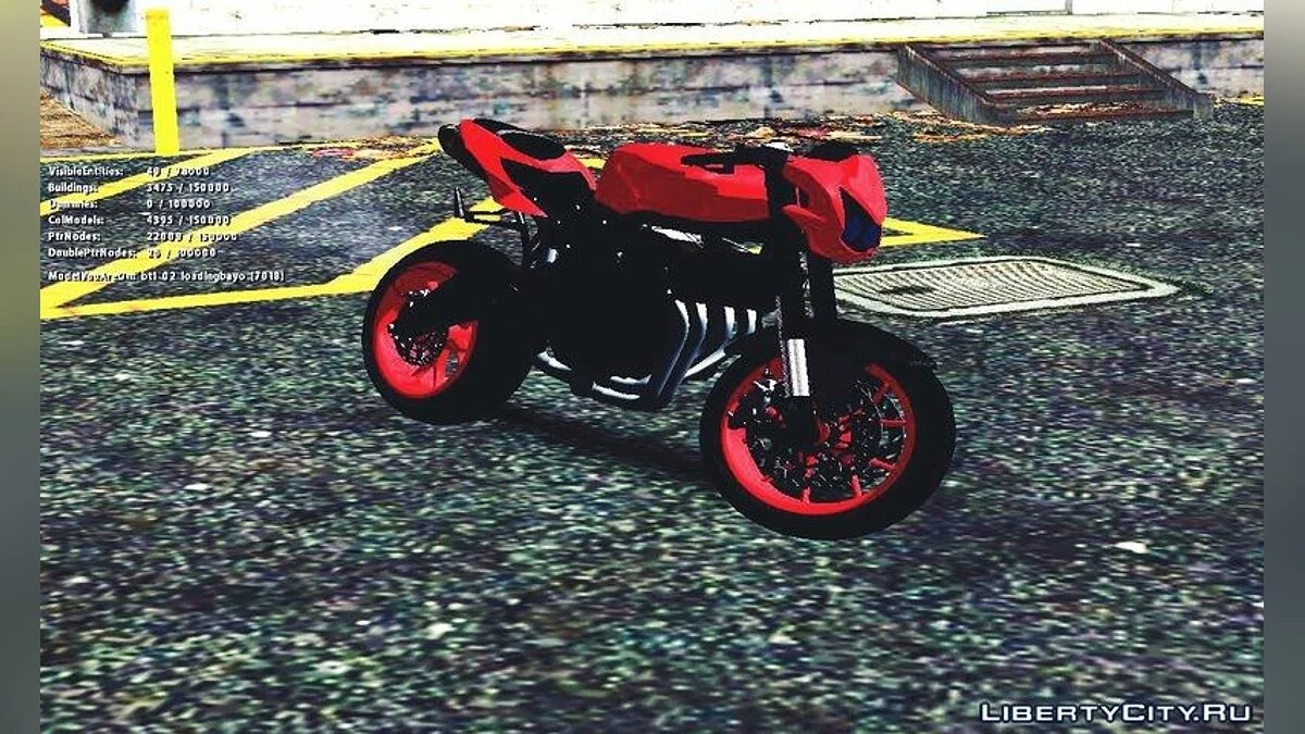 Kawasaki Ninja 250 R Streetrace Naked Bike / GTA San Andreas