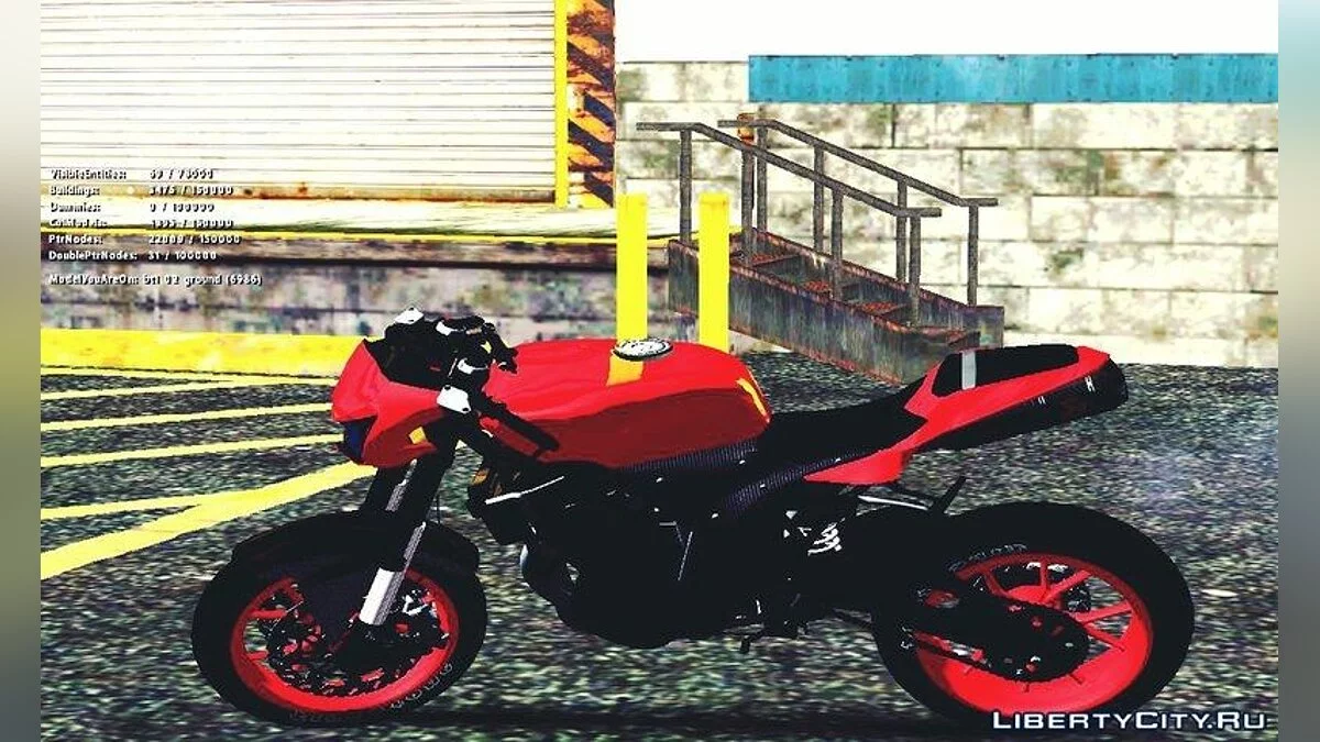 Kawasaki Ninja 250 R Streetrace Naked Bike / GTA San Andreas