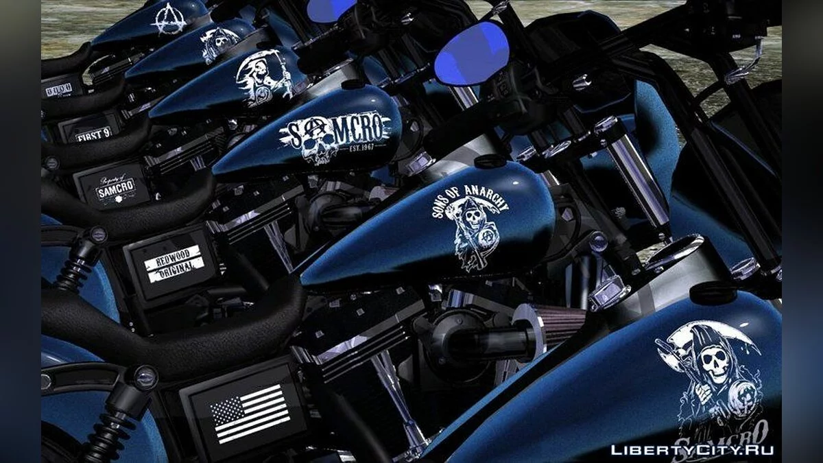 Harley-Davidson Street Bob - Motorcycle from the Series "Sons of Anarchy" / GTA San Andreas