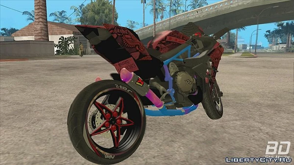 Kawasaki Ninja H2r Personnalisé / GTA San Andreas