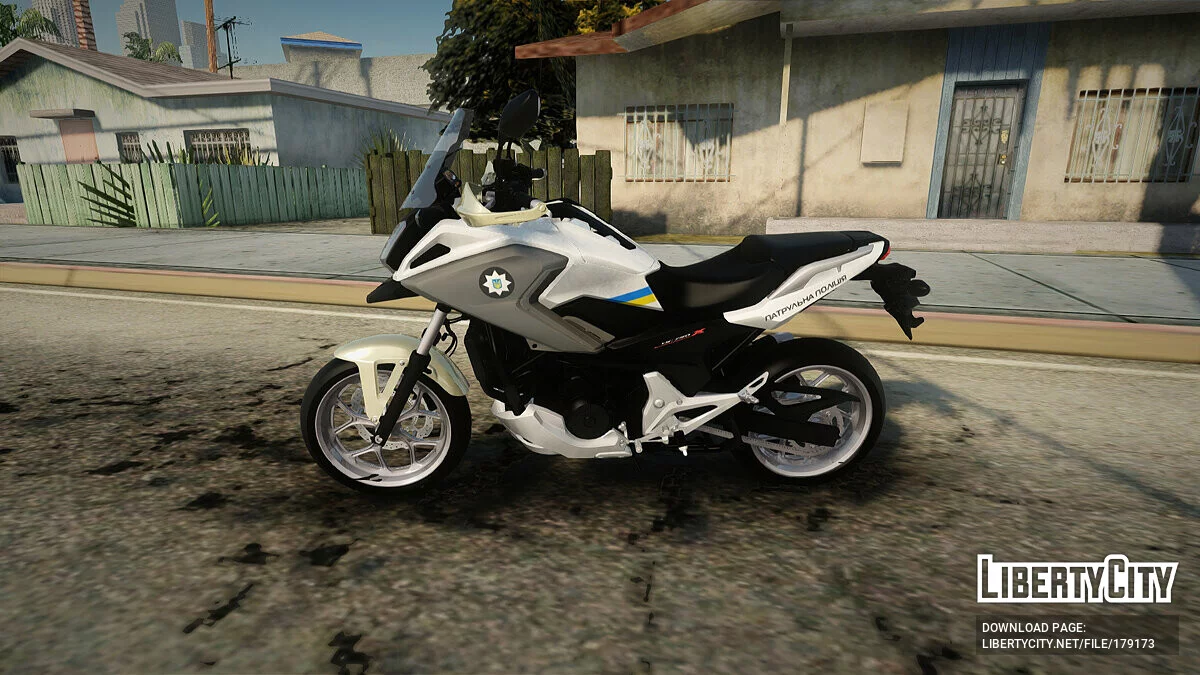 Honda NC750X de la police patrouille ukrainienne / GTA San Andreas